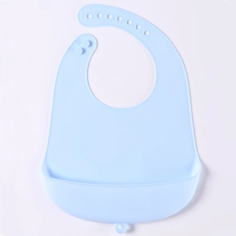 Babador de silicone à prova d'água para bebês