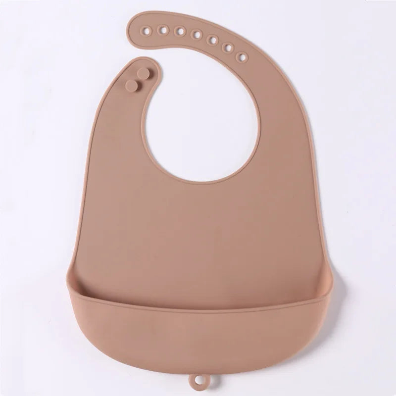 Babador de silicone à prova d'água para bebês