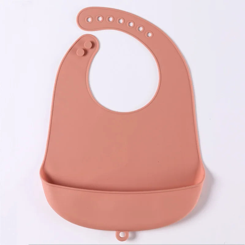 Babador de silicone à prova d'água para bebês