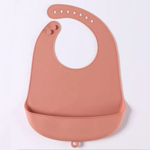 Babador de silicone à prova d'água para bebês