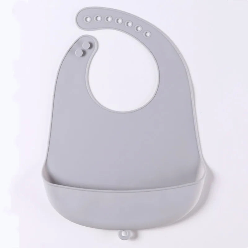 Babador de silicone à prova d'água para bebês
