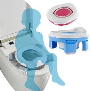 Assento sanitário portátil 3 em 1 para bebês