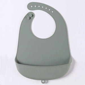 Babador de silicone à prova d'água para bebês