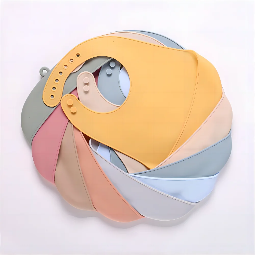 Babador de silicone à prova d'água para bebês