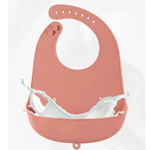 Babador de silicone à prova d'água para bebês