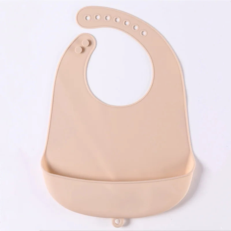 Babador de silicone à prova d'água para bebês
