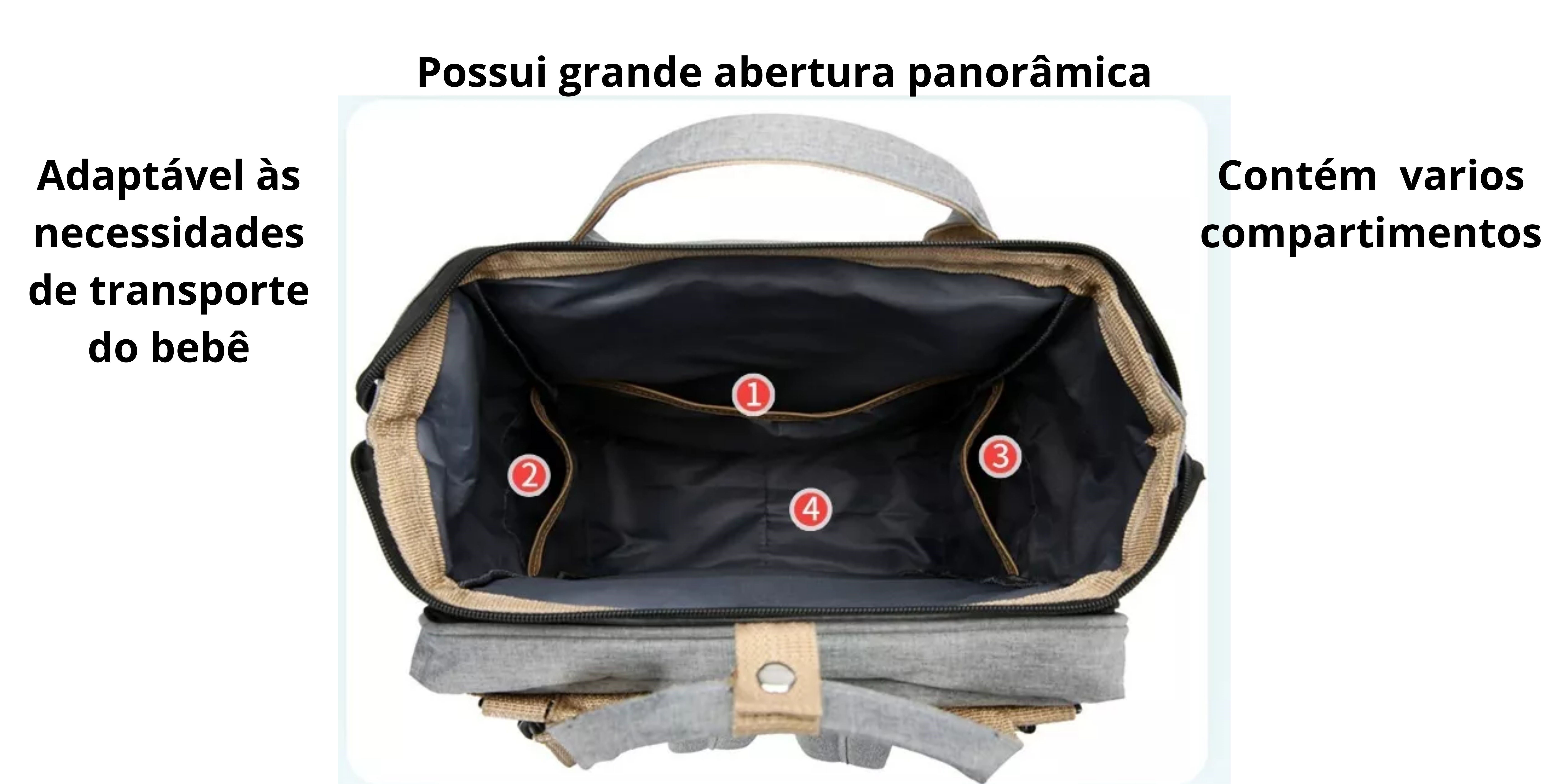 Mochila multi funções dobrável, com berço de bebê portátil