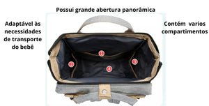 Mochila multi funções dobrável, com berço de bebê portátil